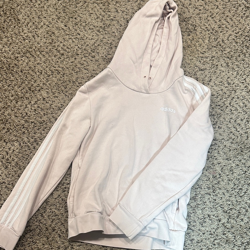Adidas Soft Pink Pullover Hoodie